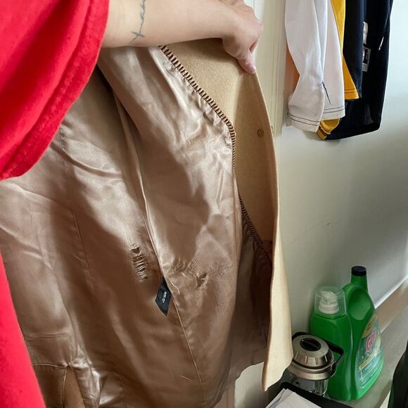 L.L. Collezioni Italia 100% Camelhair Tan Overcoat 8 - Picture 6 of 6
